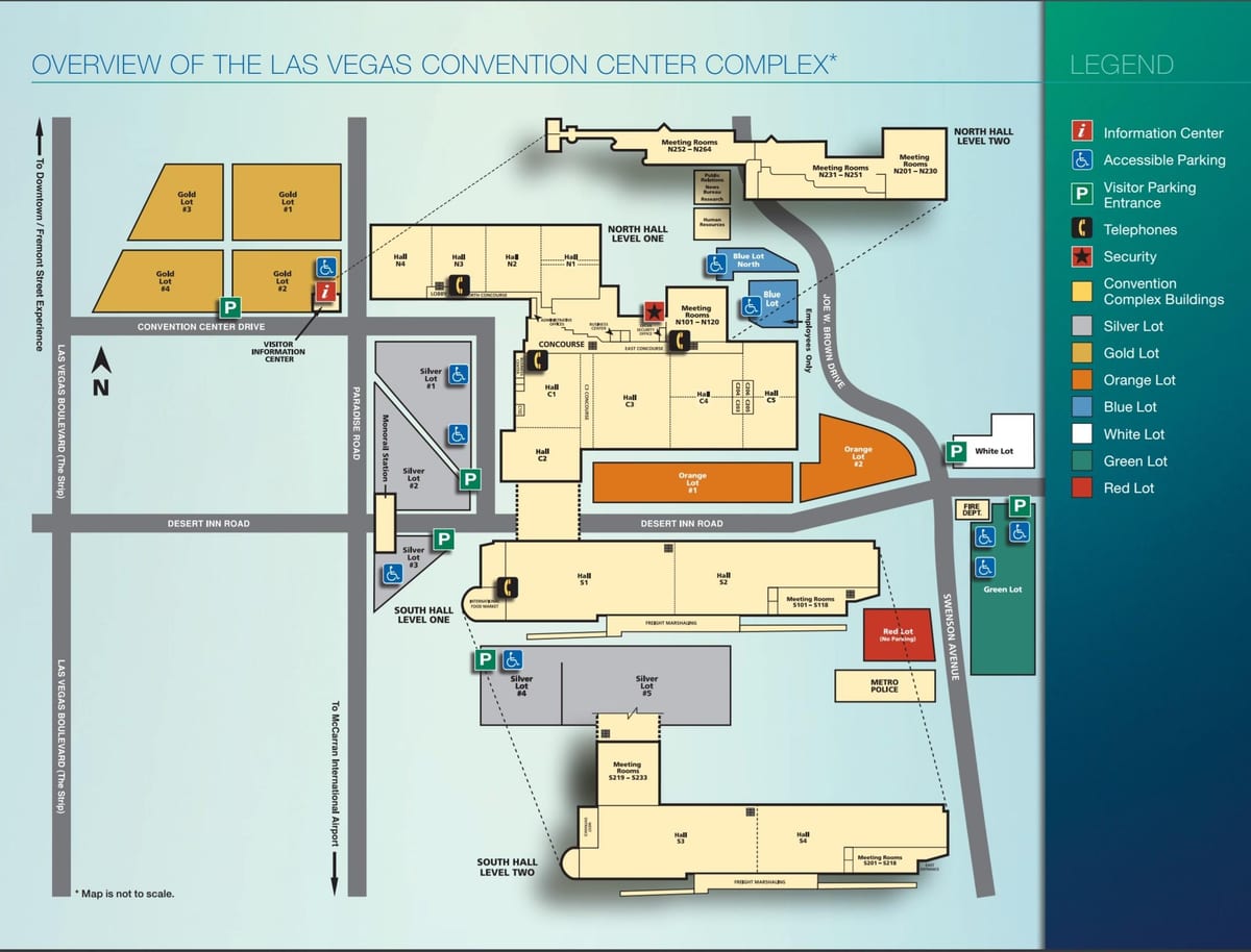 mapa Las Vegas kongresnog centra