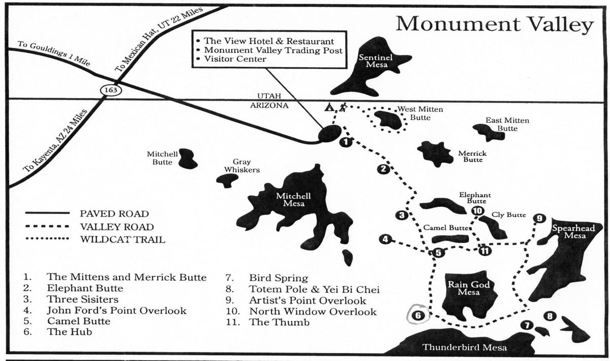 mapa spomenik dolini