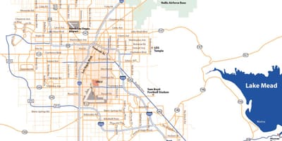Mapa Las Vegas