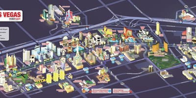 Turističke mapu Las Vegas striptiz